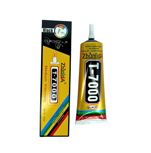 Pegante Zhanlida T-7000 Negro – 110ml | Adhesivo de Alta Resistencia